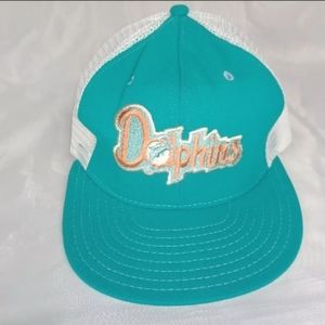 1980s Miami Dolphins Vintage Snapback Trucker Hat